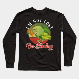 endemic nesting birdwatching biologist binocular Long Sleeve T-Shirt